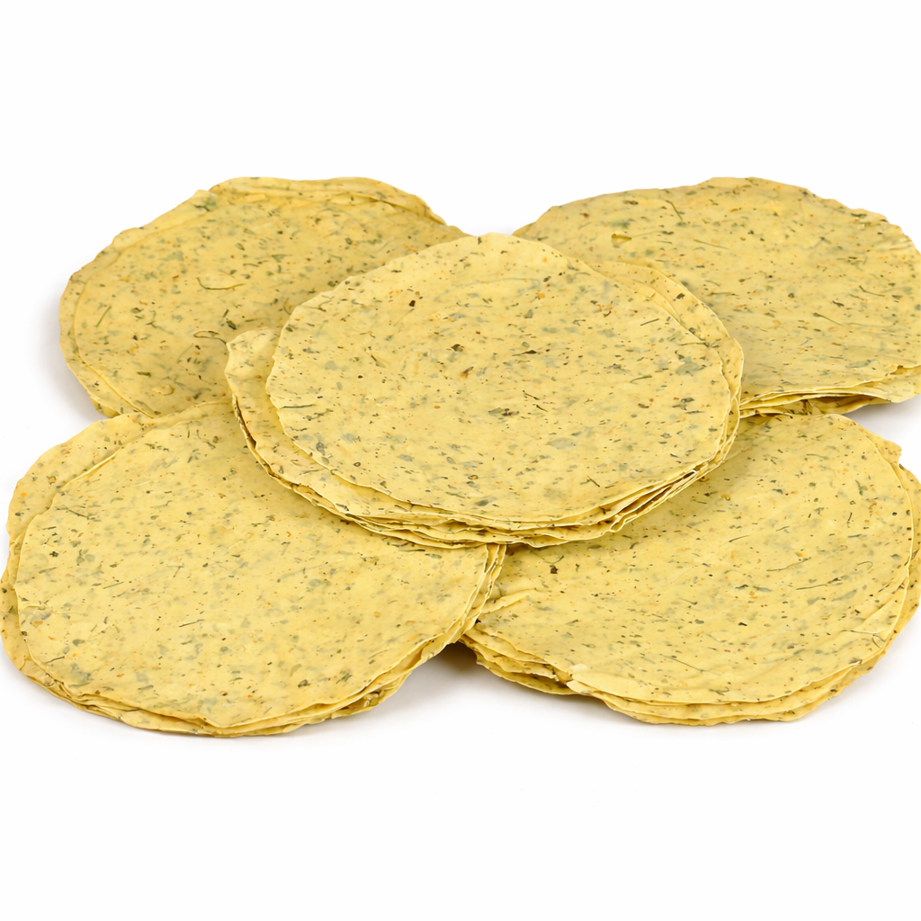 Special Methi Pudina Garlic Papad