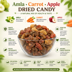 Amla Carrot Apple Chatpata Candy Mix | Healthy Dried Fruit Candy | Immunity & Energy Snack