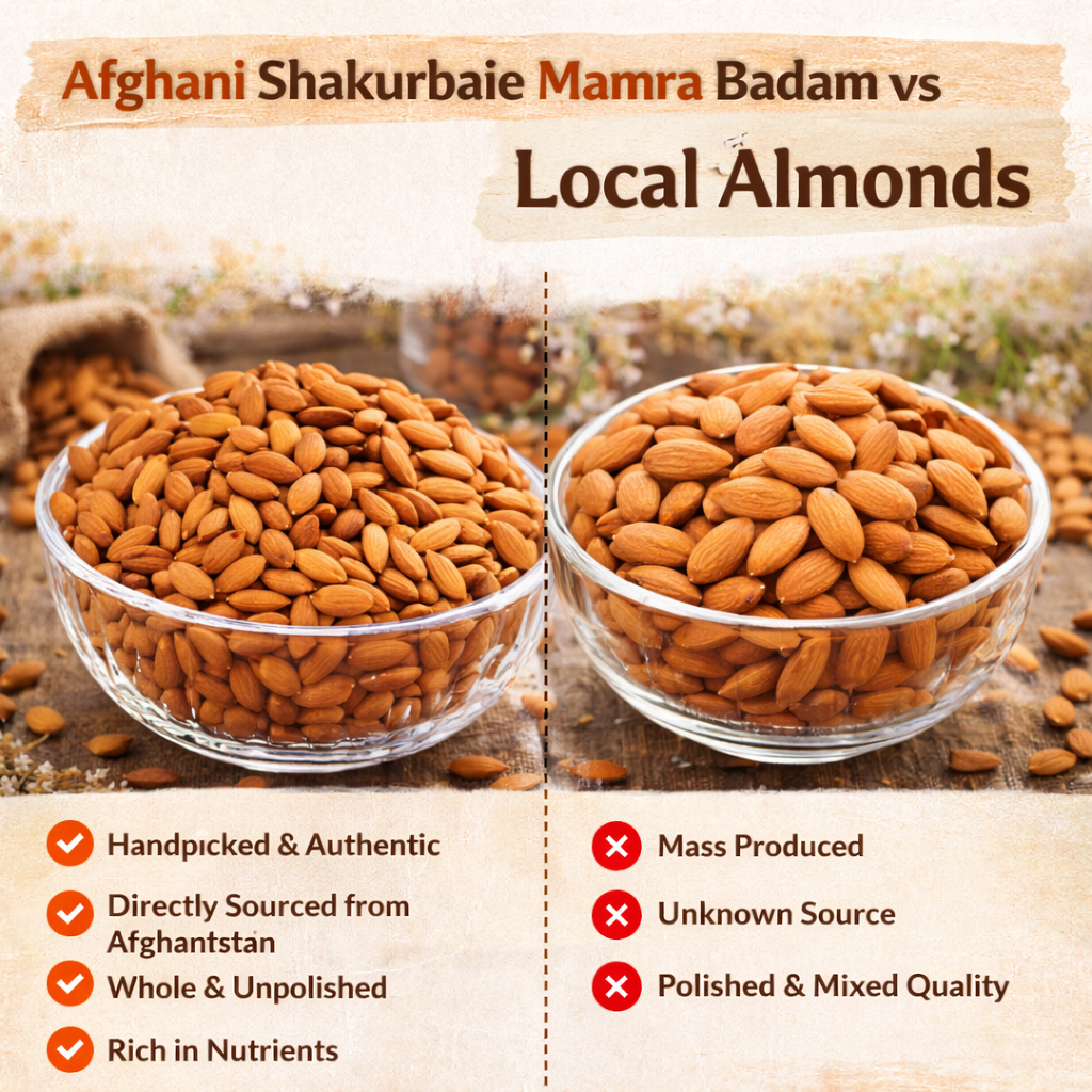 AFGANI Mamra Badam (Standard) Heirloom Badam Giri