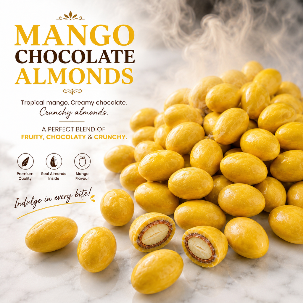 Mango ChocoDip Almonds (Flavoured Mango Almonds)