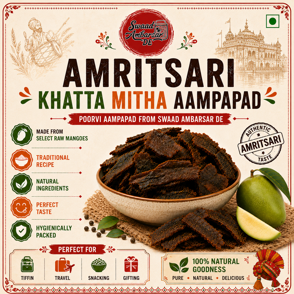 Amritsari Khatta Mitha Aampapad Authentic Sweet & Tangy Mango Delight