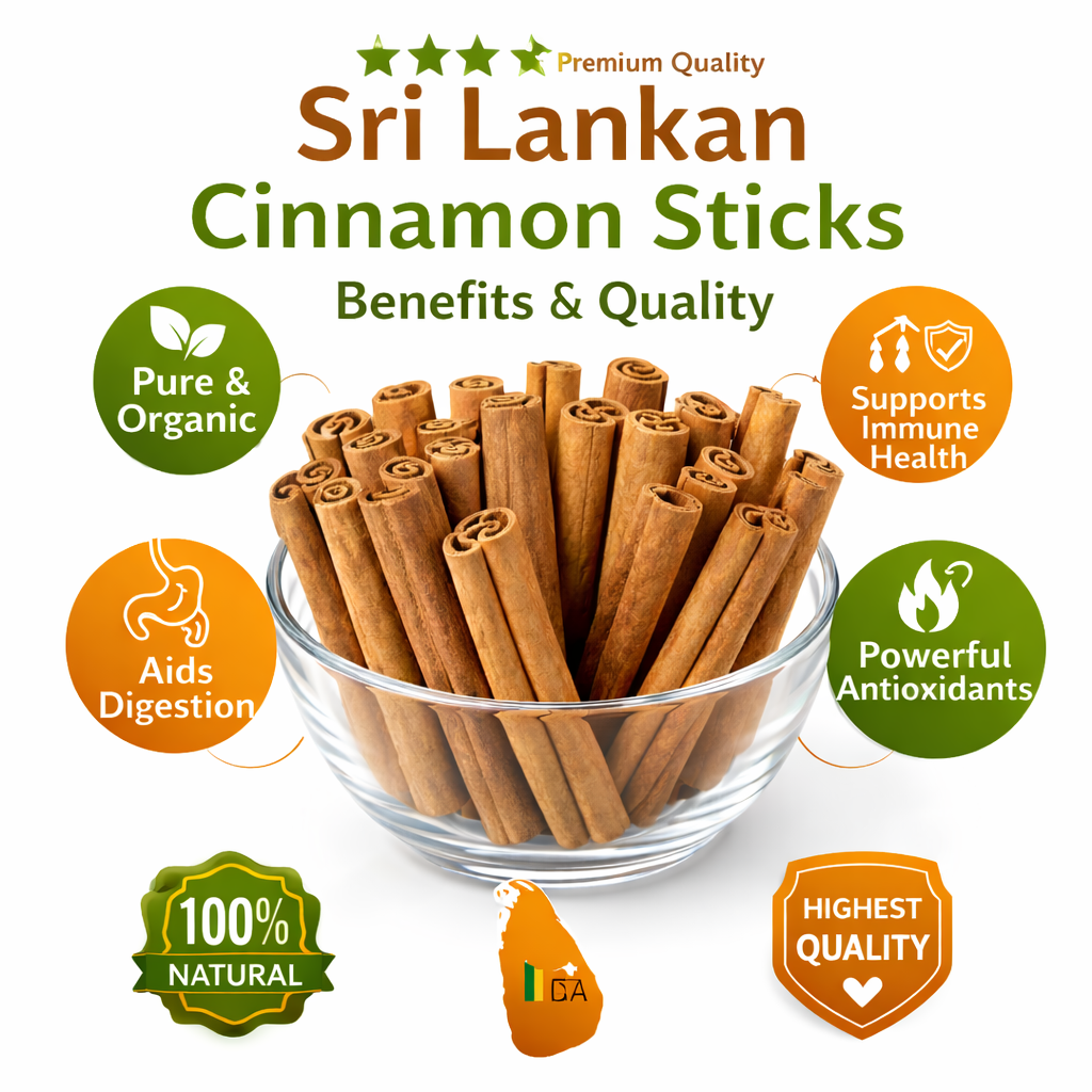 Premium Sri Lankan Ceylon Cinnamon Sticks - Pure & Natural|| Dalchini Whole Sticks