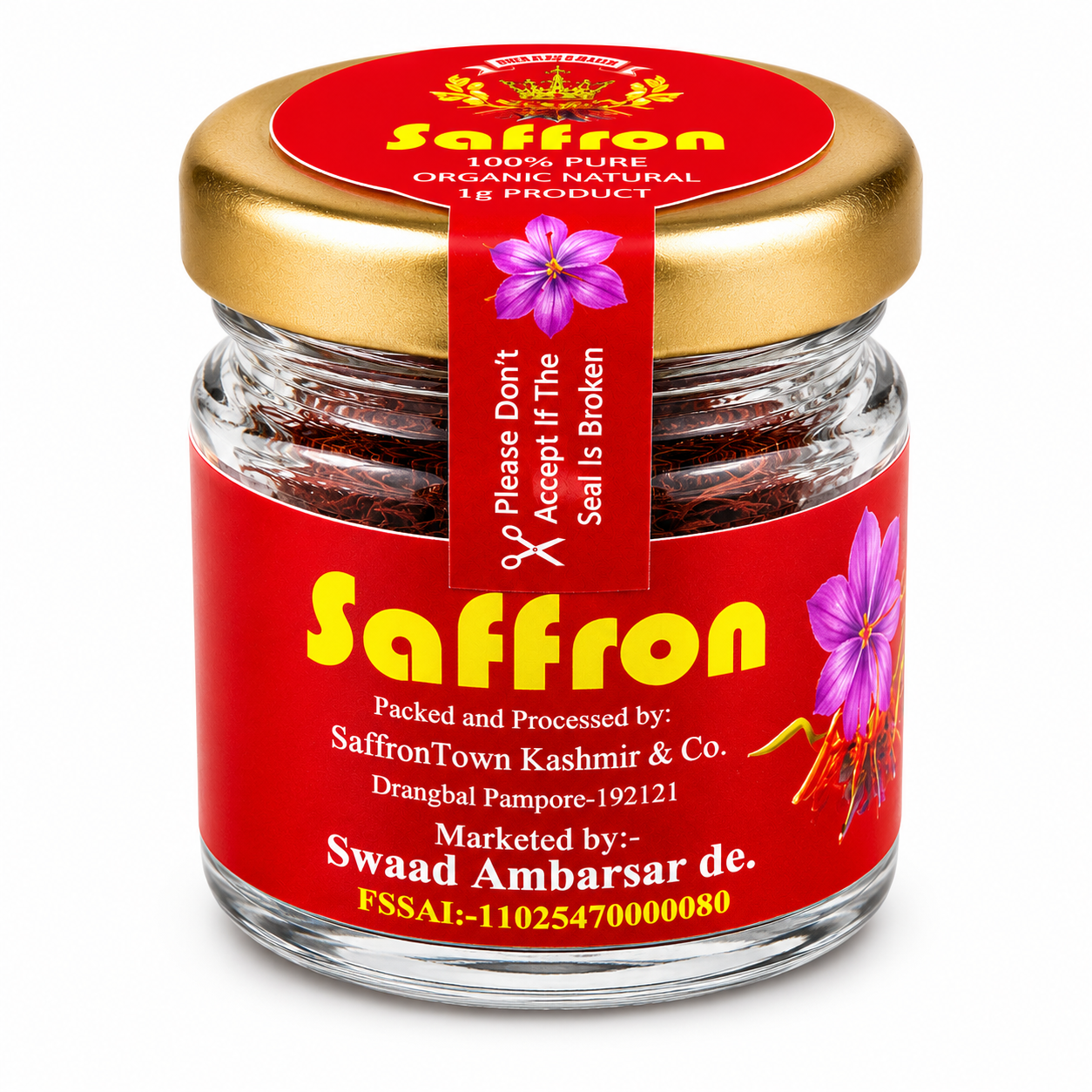 Swaad Ambarsar de Royal Kashmiri Saffron (Kashmiri Kesar)