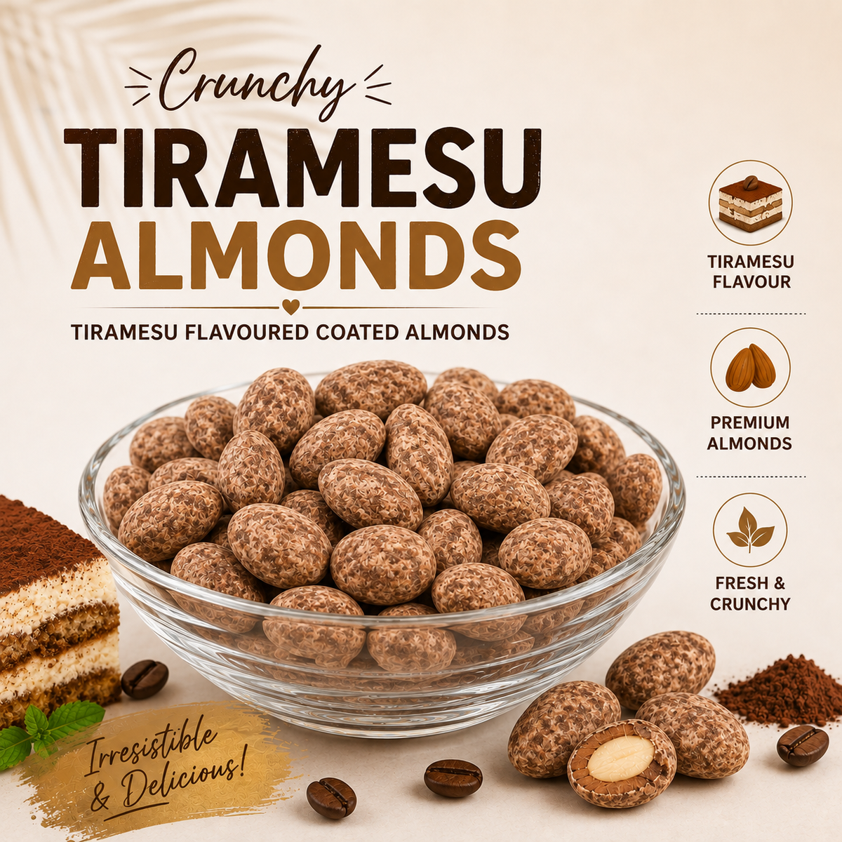 Tiramesu (flavour) Almonds